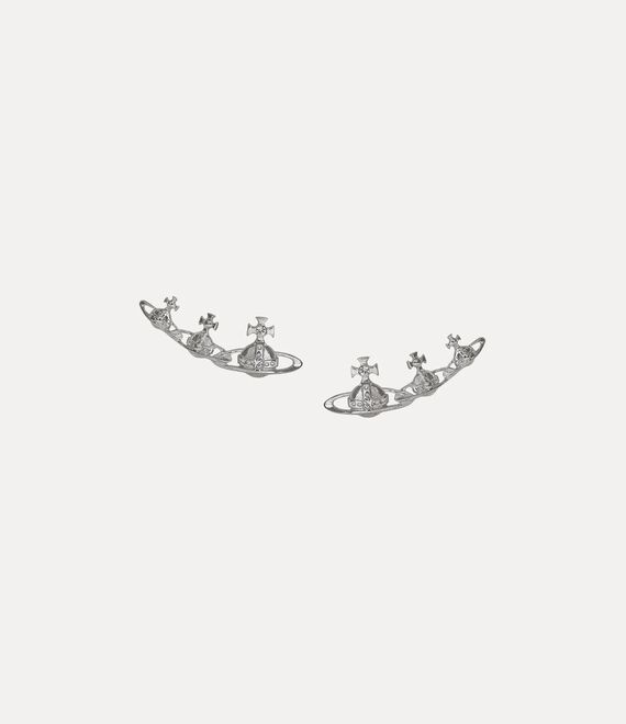 Vivienne Westwood Candy Earrings in platinum/crystal